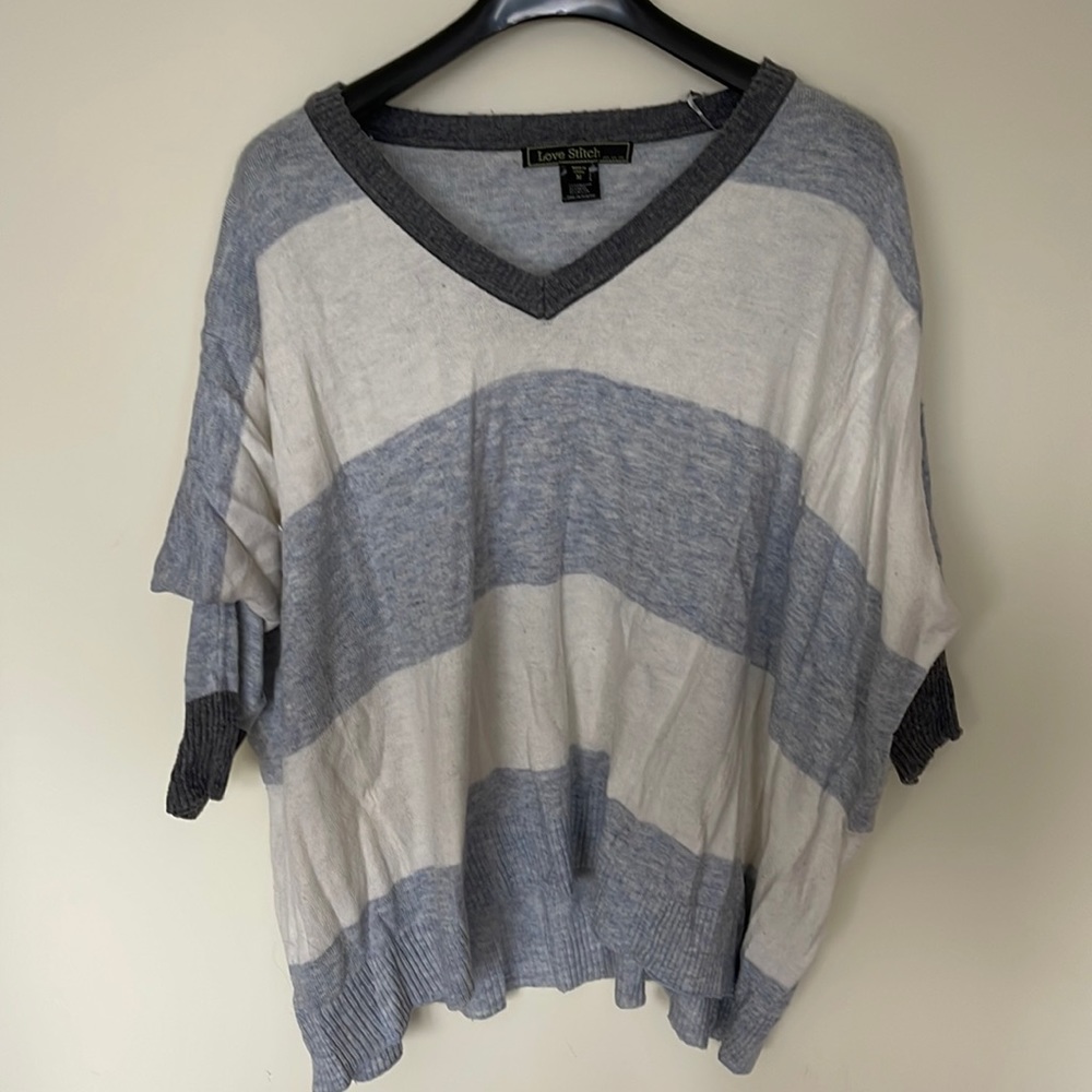 Drop shoulder sweater